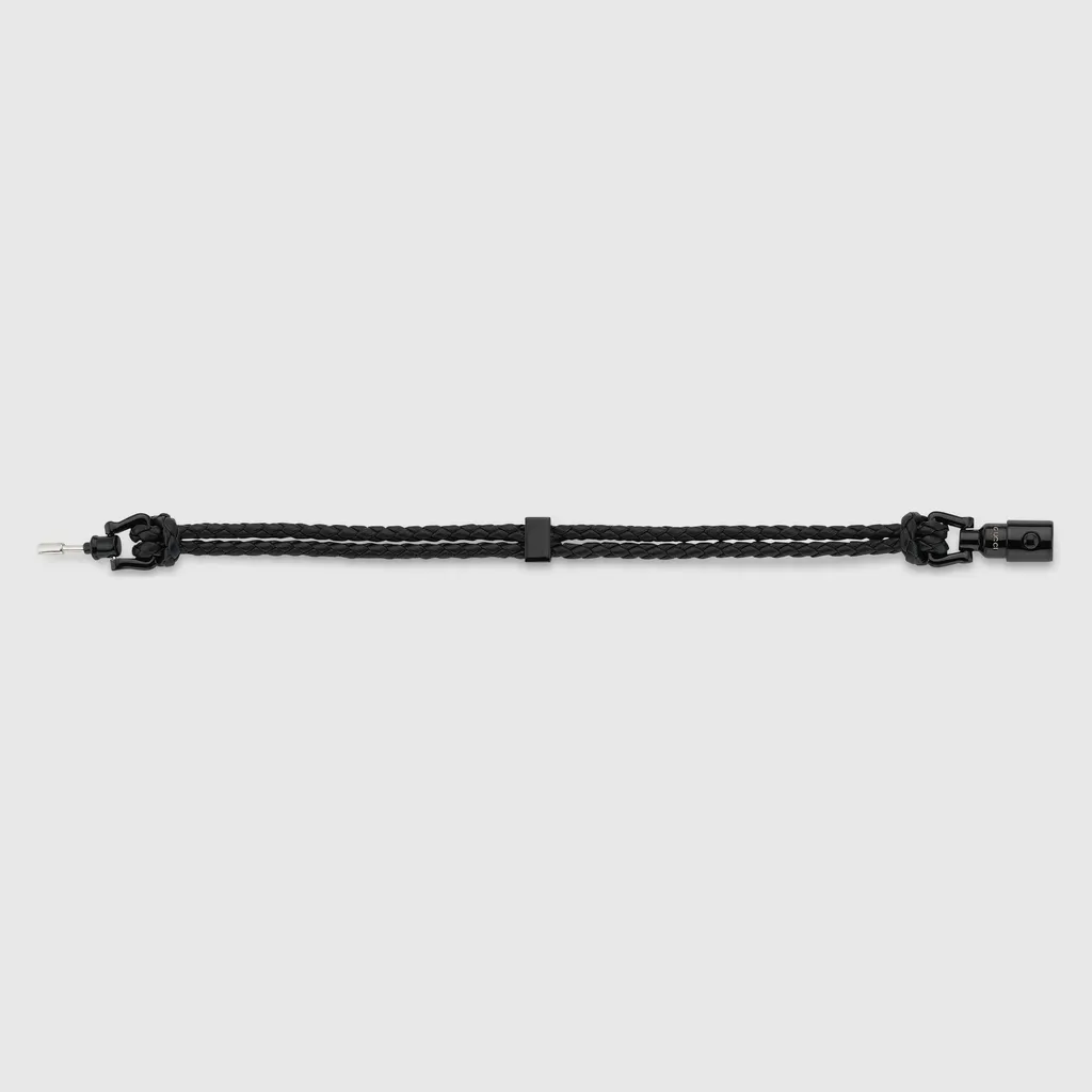Braided Bracelet With Piston Detail