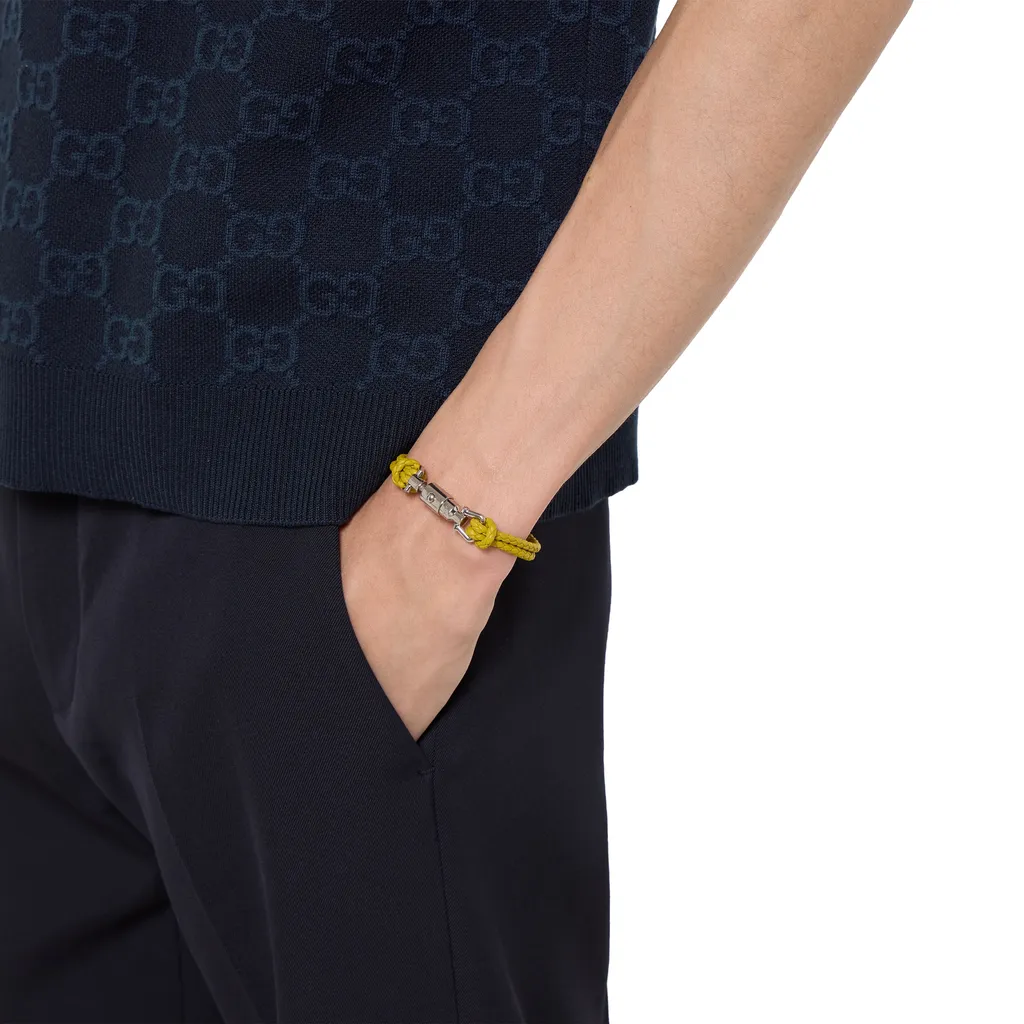 Braided Bracelet With Piston Detail