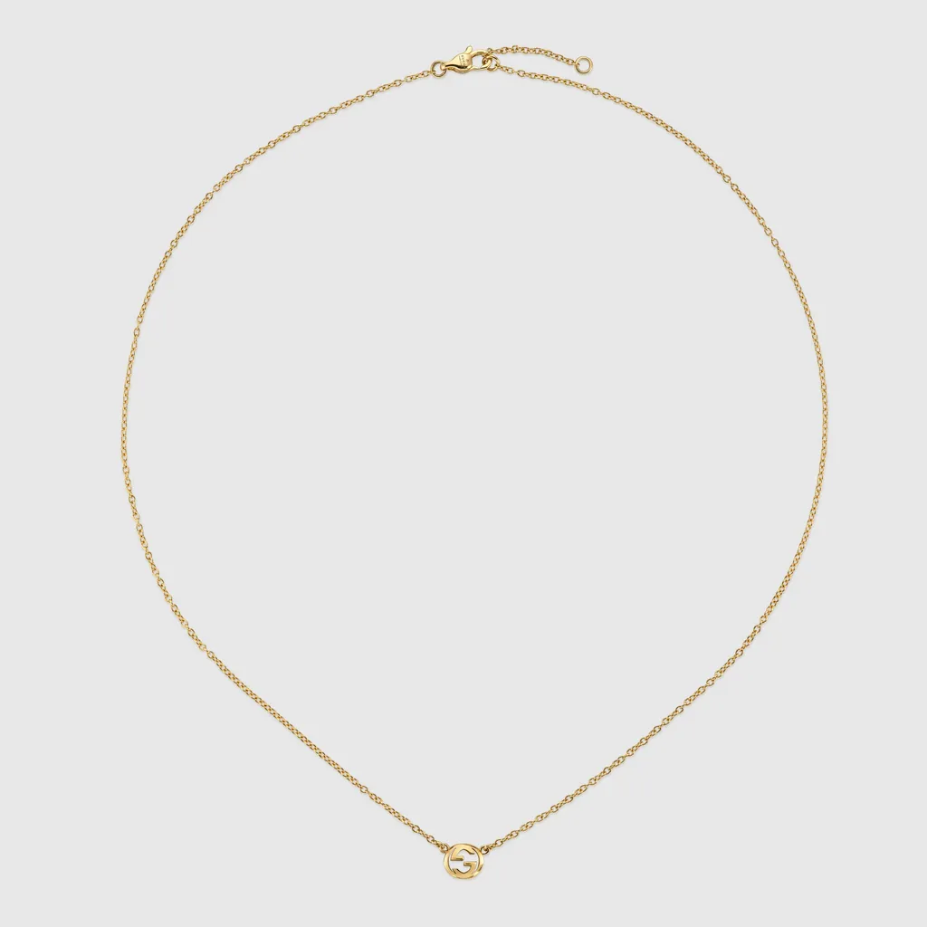 Gucci Interlocking 18K Pendant Necklace