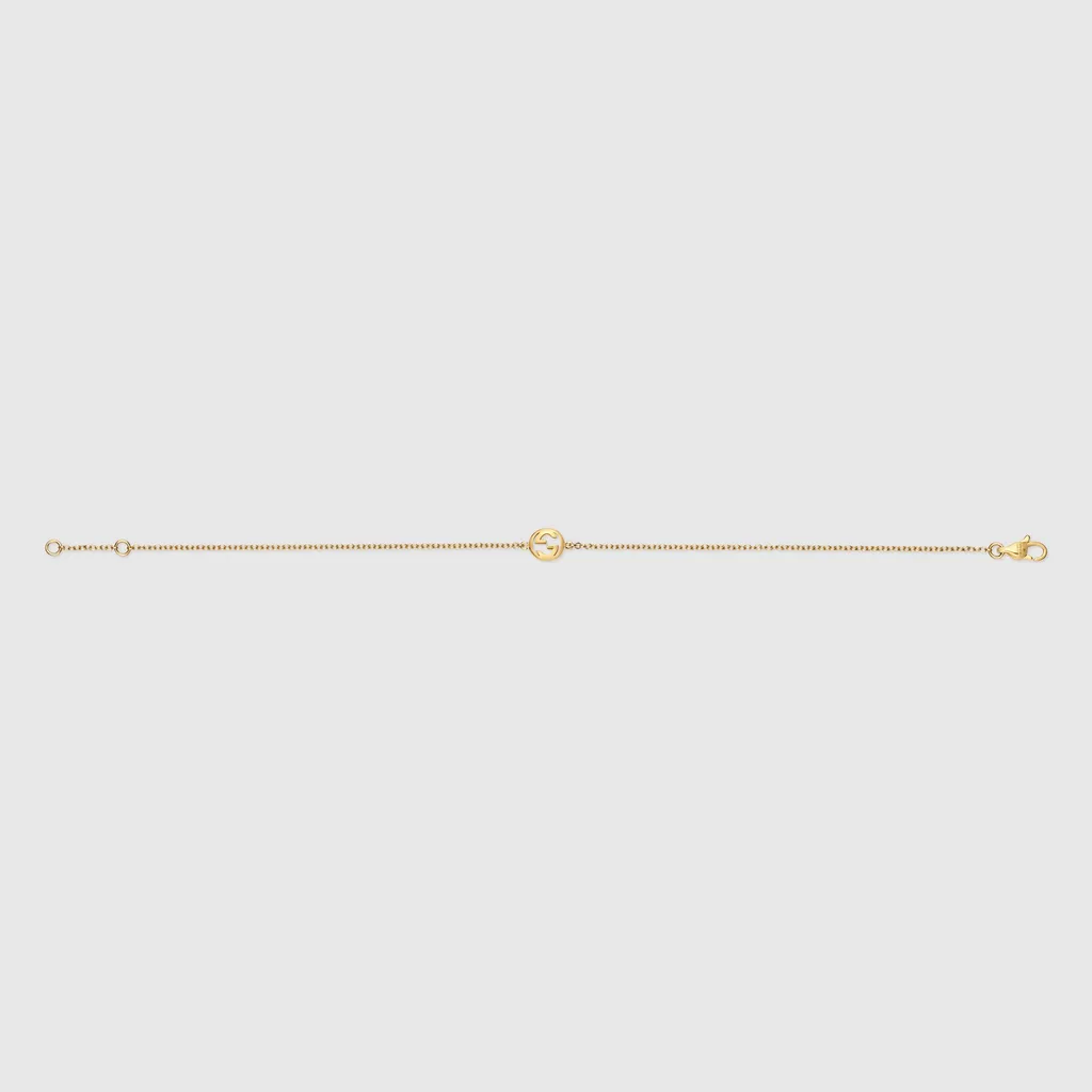 Gucci Interlocking 18K Chain Bracelet