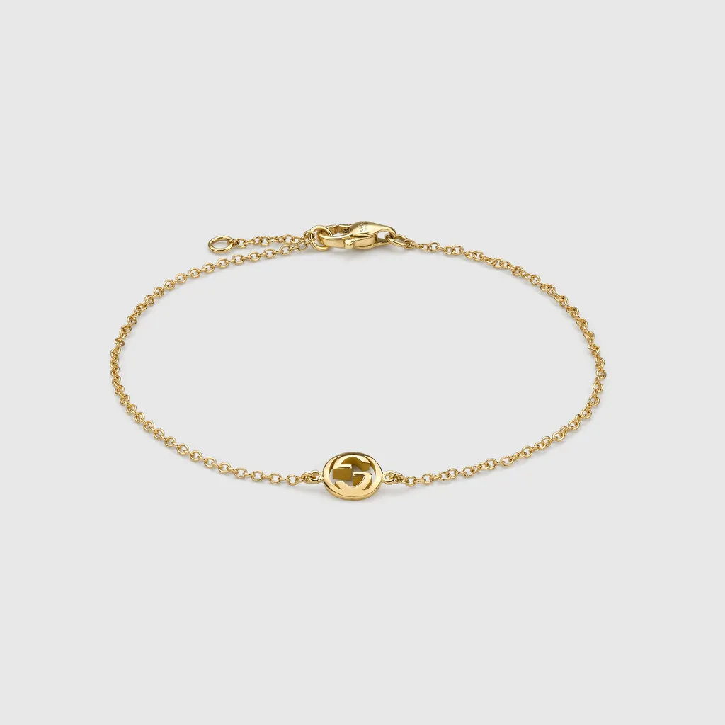 Gucci Interlocking 18K Chain Bracelet
