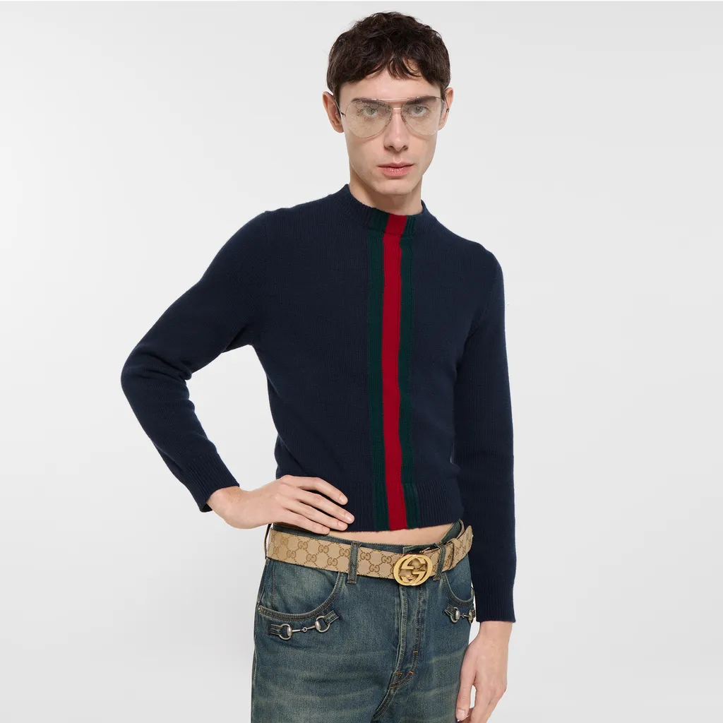 Belt With Interlocking G Buckle