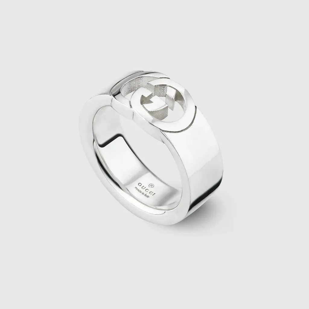 Gucci Interlocking Chevalier Ring