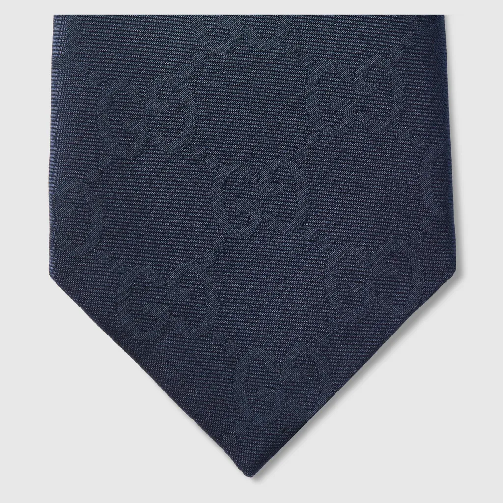 Gg Silk Cotton Tie