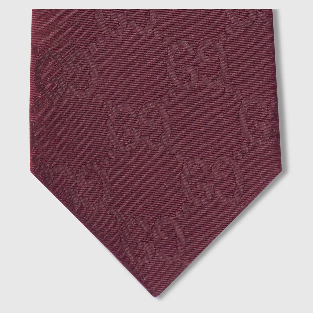 Gg Silk Cotton Tie