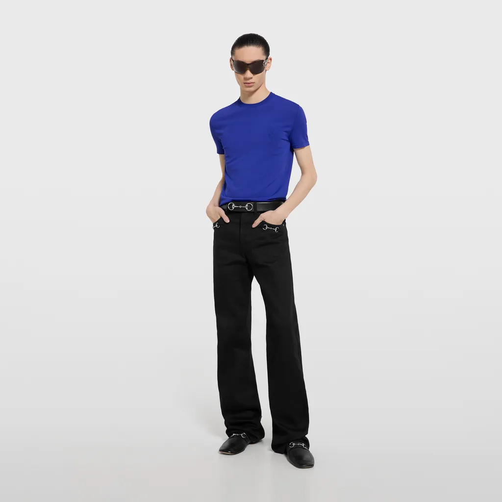 Knitted T-Shirt With Embroidery