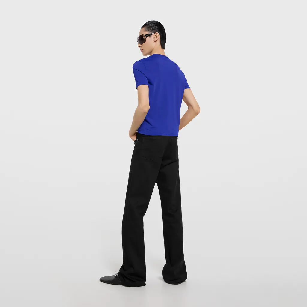 Knitted T-Shirt With Embroidery