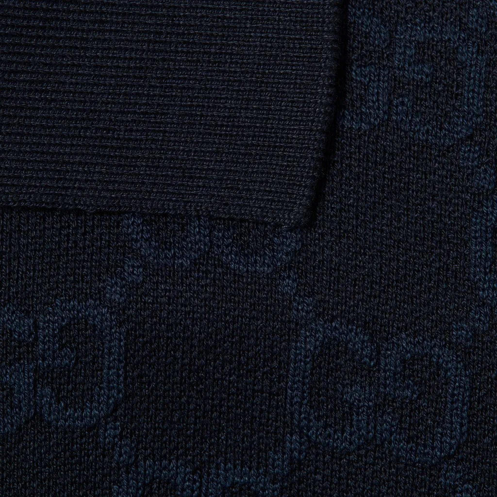 Gg Cotton Silk Jacquard Polo Shirt
