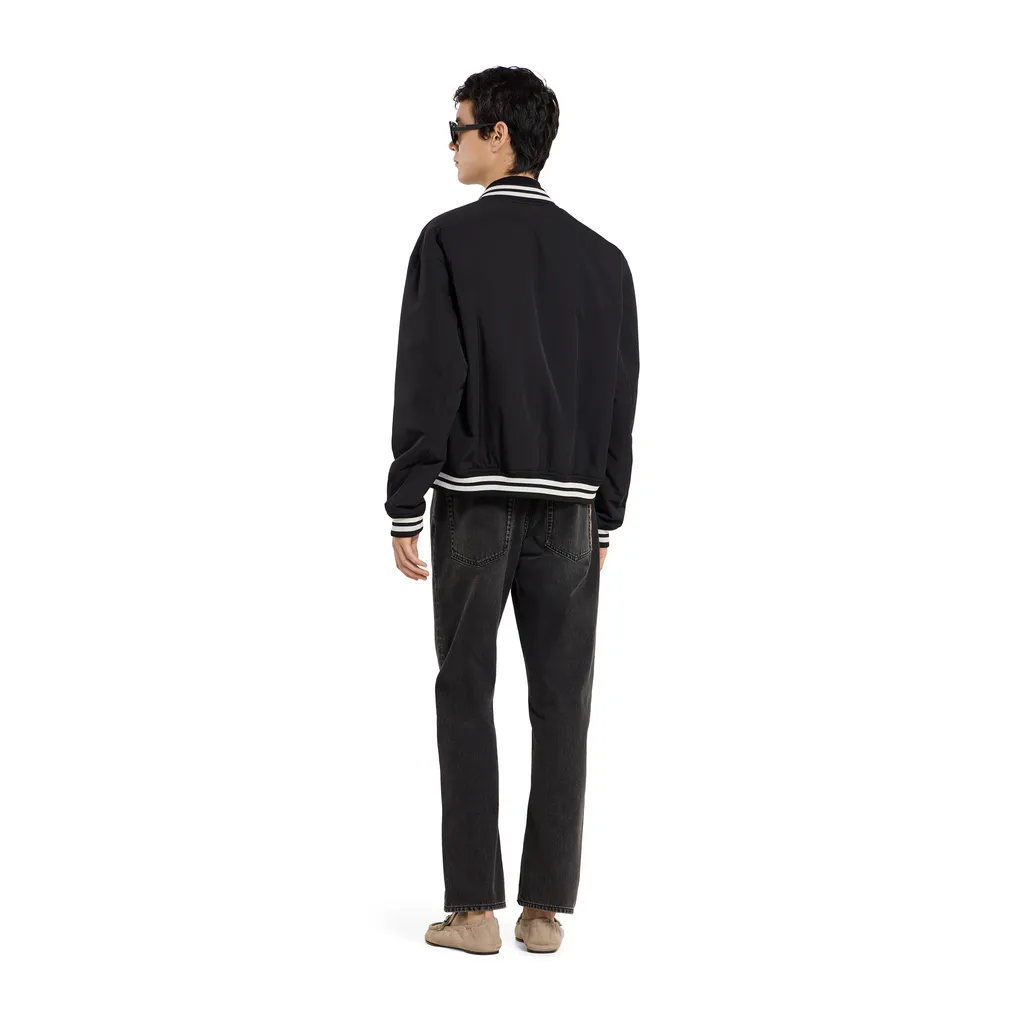 Reversible Nylon Twill Zip Jacket