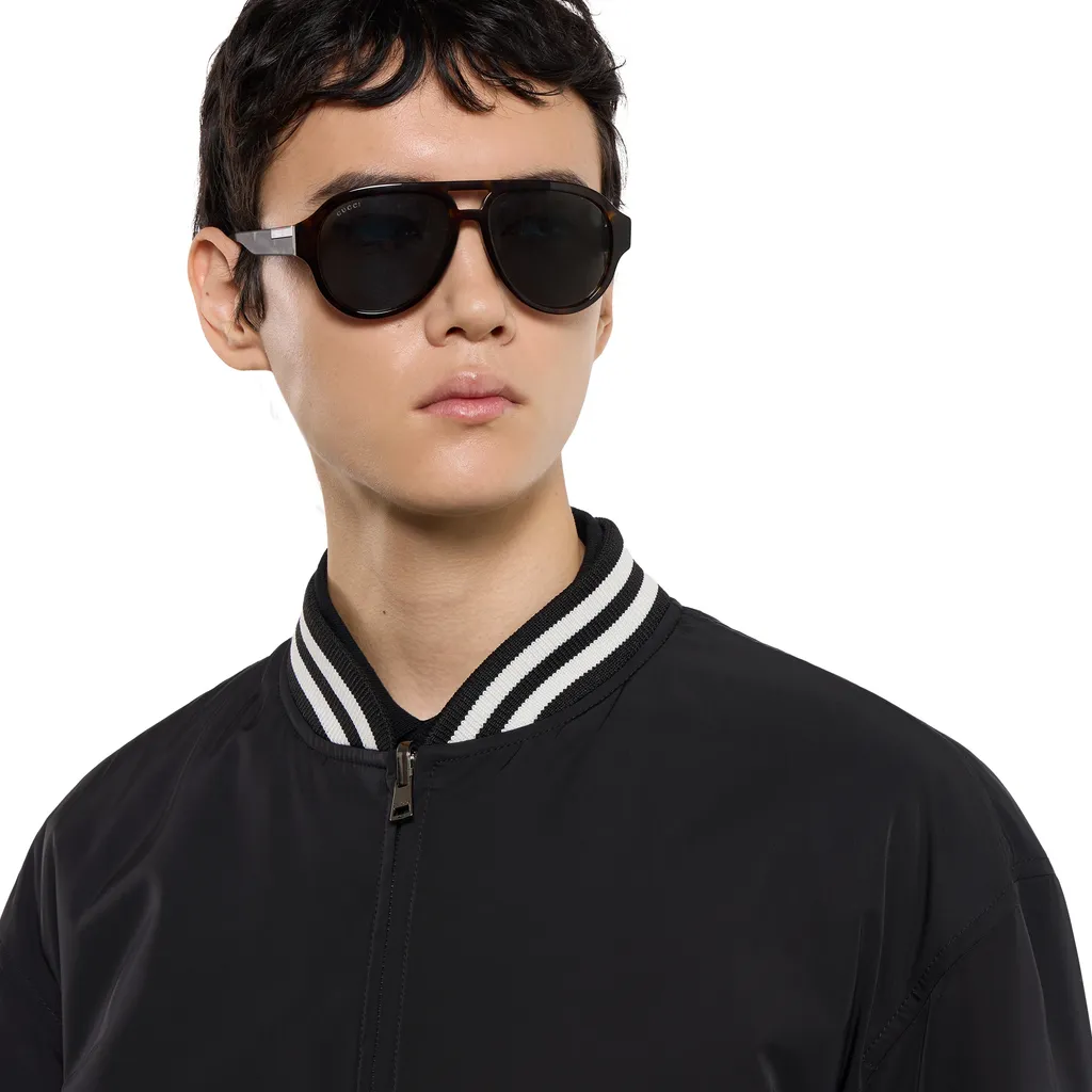 Reversible Nylon Twill Zip Jacket