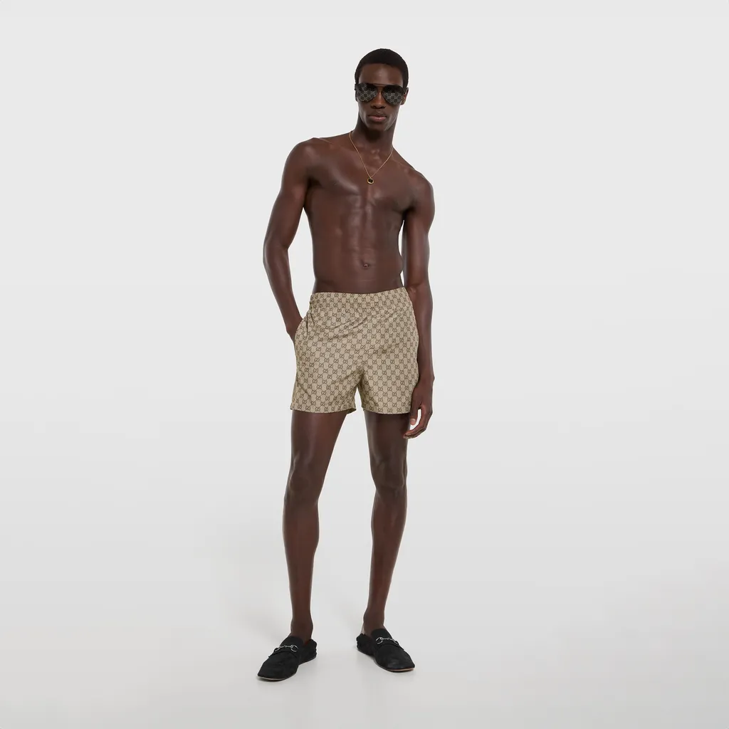 Printed Nylon Swim Shorts