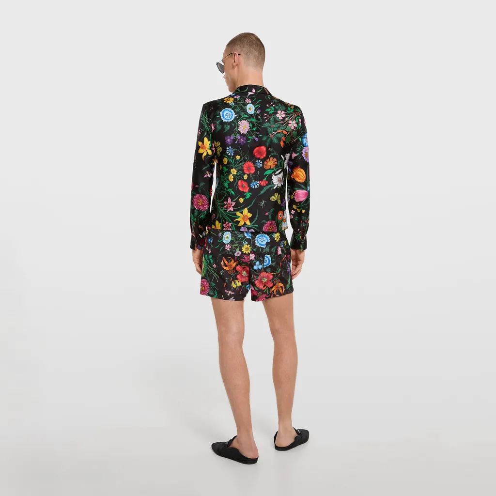 Printed Nylon Swim Shorts