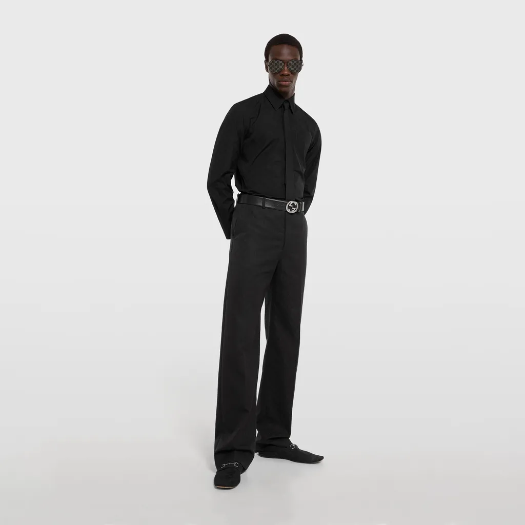 Gg Cotton Poplin Shirt