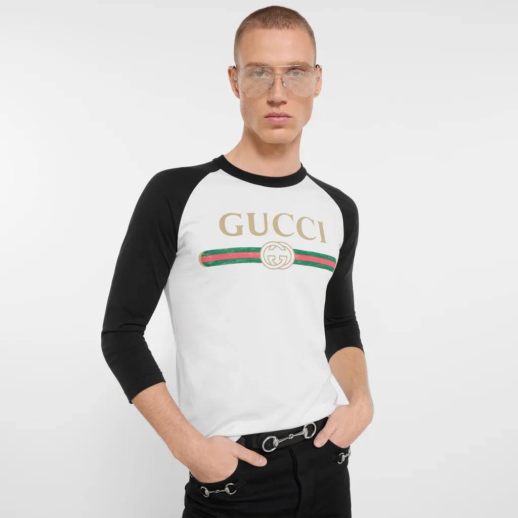 Silk Blend Jersey T-Shirt With Print