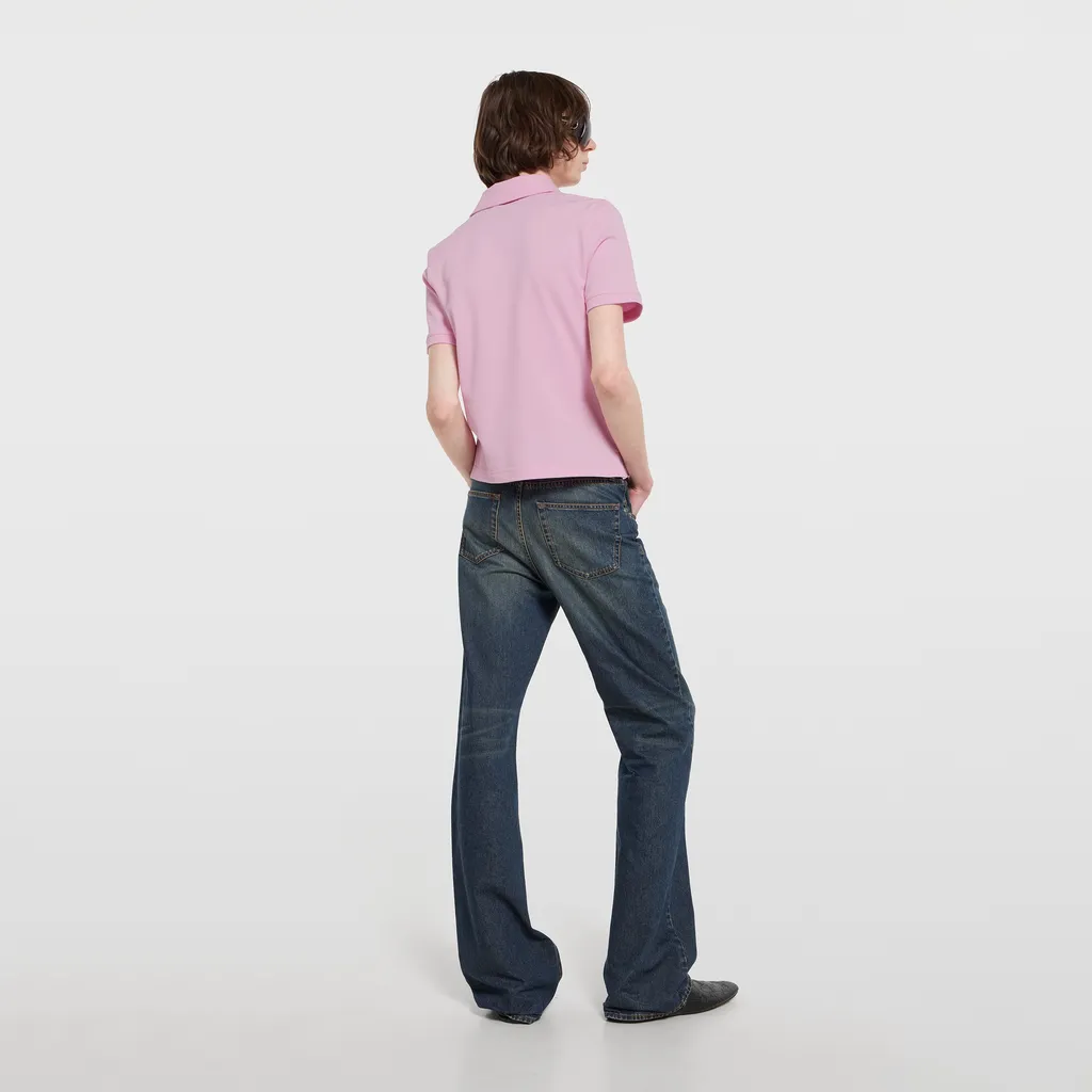 Cotton Piquet Polo Shirt With Embroidery