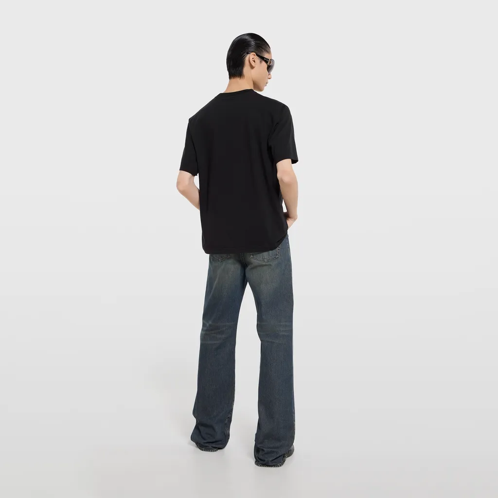 Silk Blend Jersey T-Shirt With Print