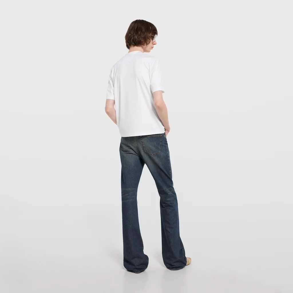 Soft Rayon Jersey T-Shirt With Embroidery