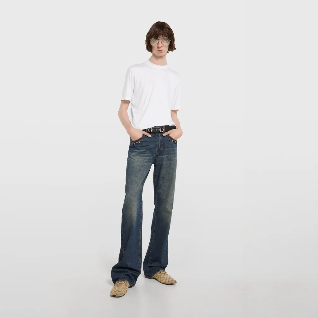 Soft Rayon Jersey T-Shirt With Embroidery