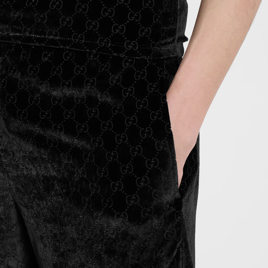 Gg Velvet Devoré Sportswear Pants