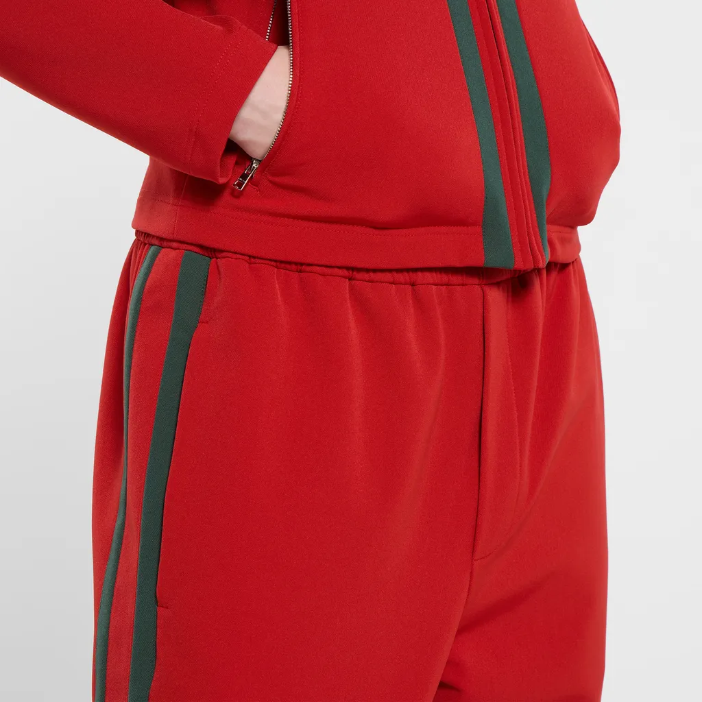 Stretch Nylon Sportswear Pants With Web