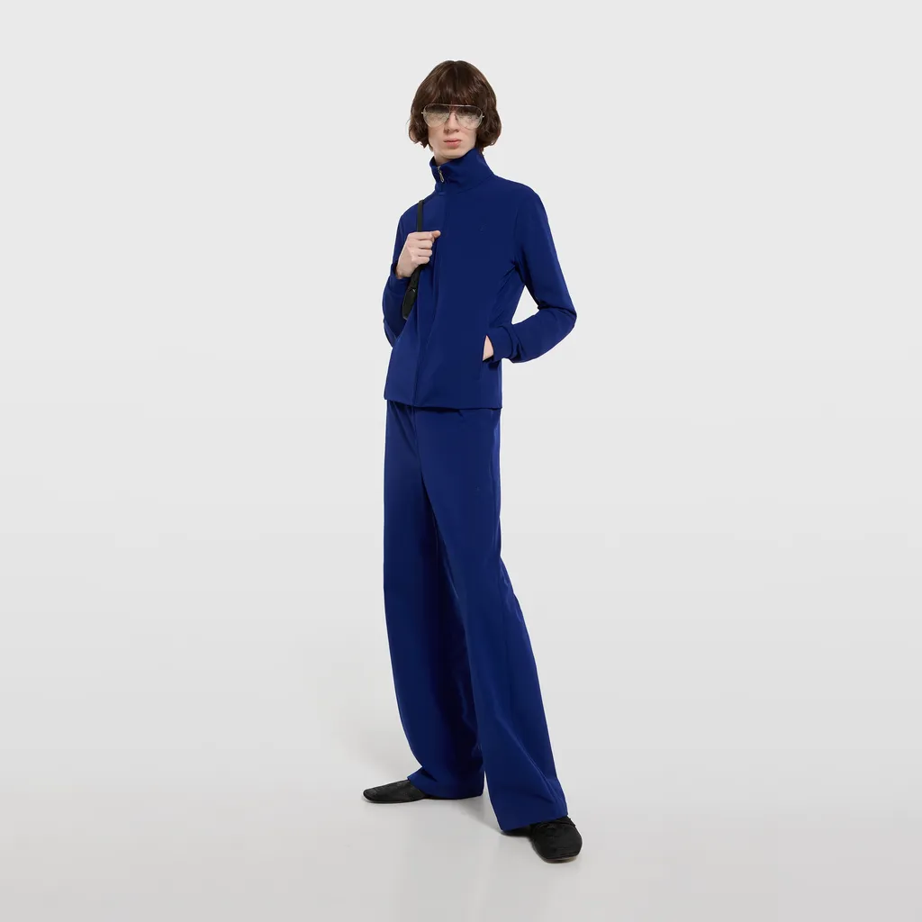 Stretch Nylon Gabardine Zip Jacket