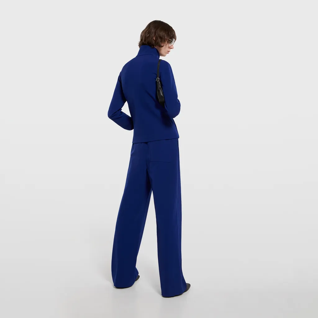Stretch Nylon Gabardine Zip Jacket
