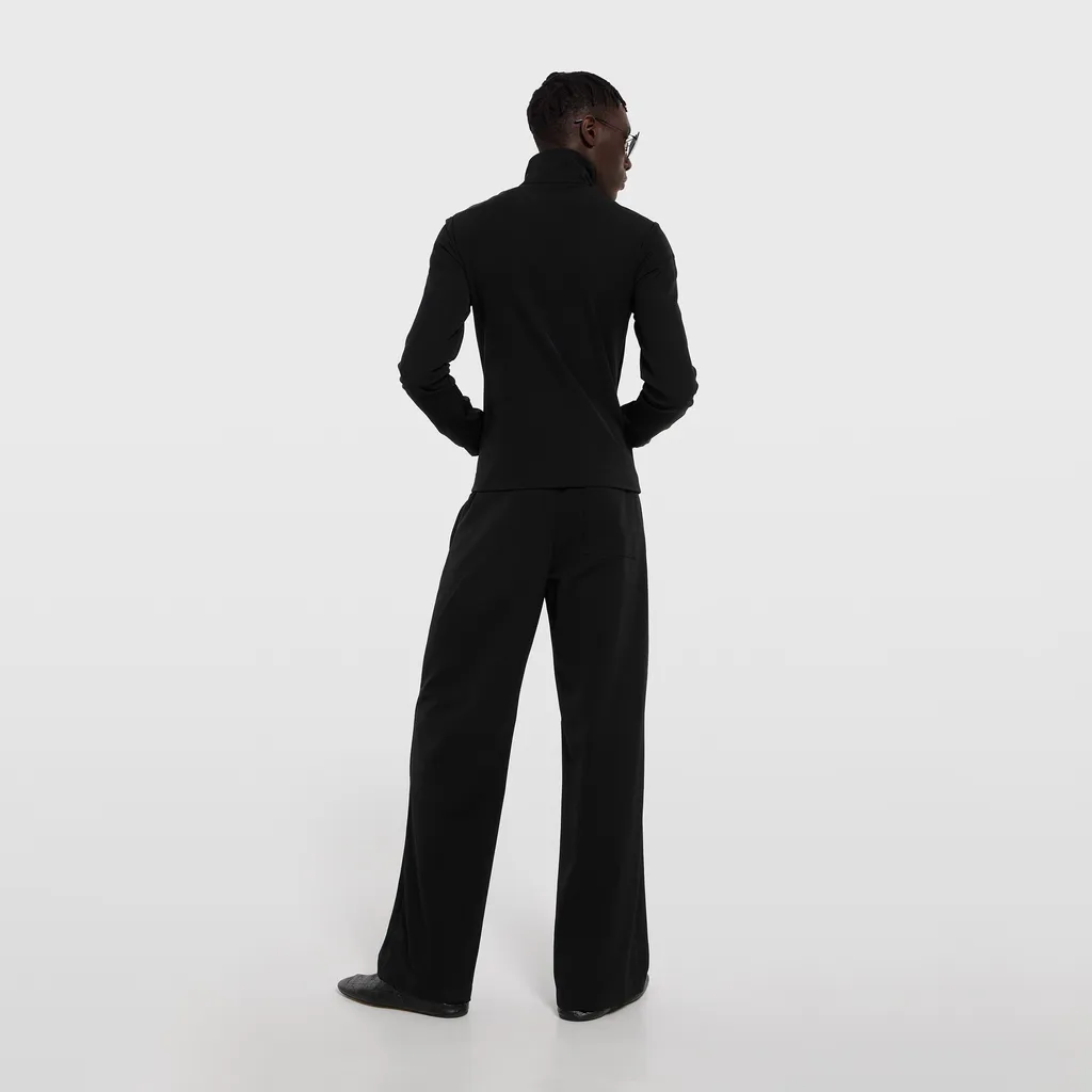 Stretch Nylon Gabardine Zip Jacket