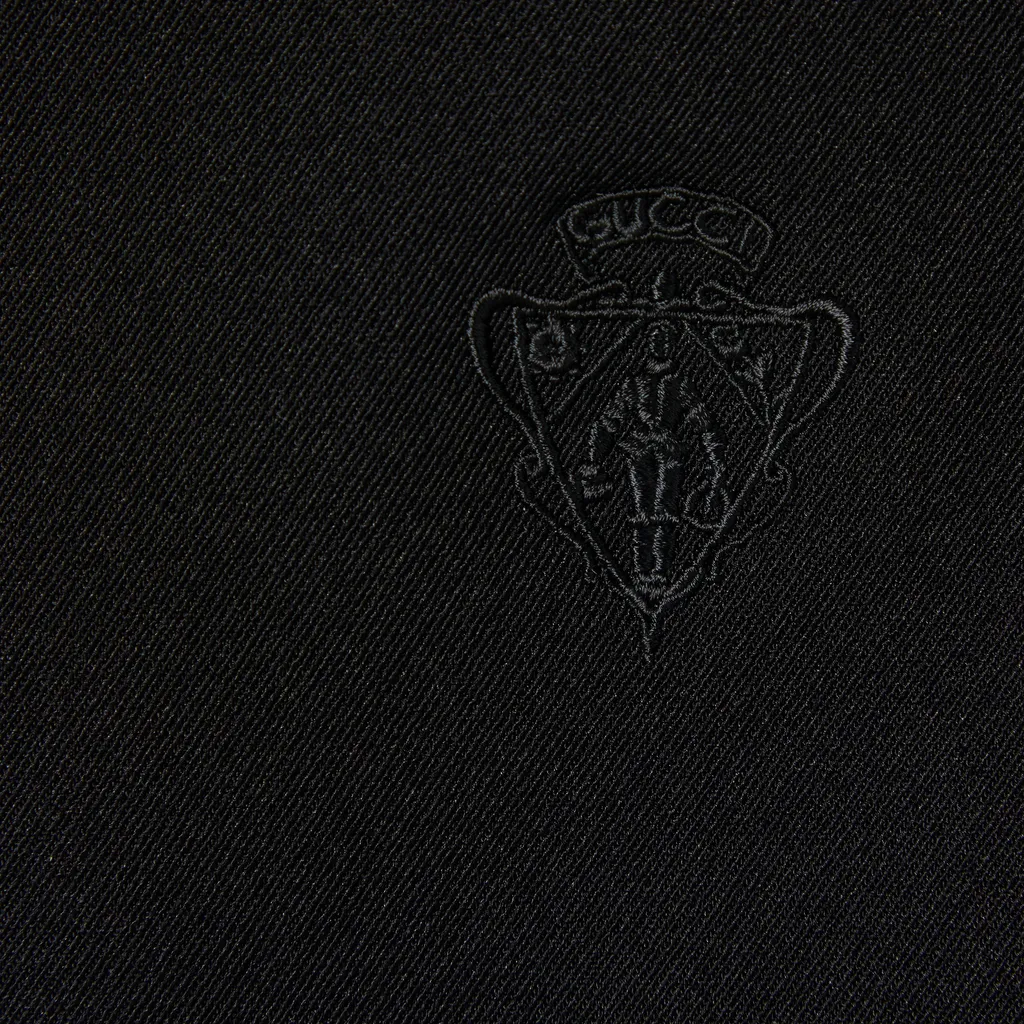 Stretch Nylon Gabardine Zip Jacket