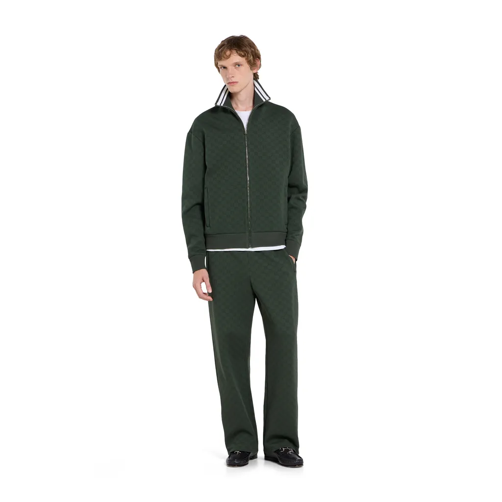 Gg Technical Jersey Zip Jacket
