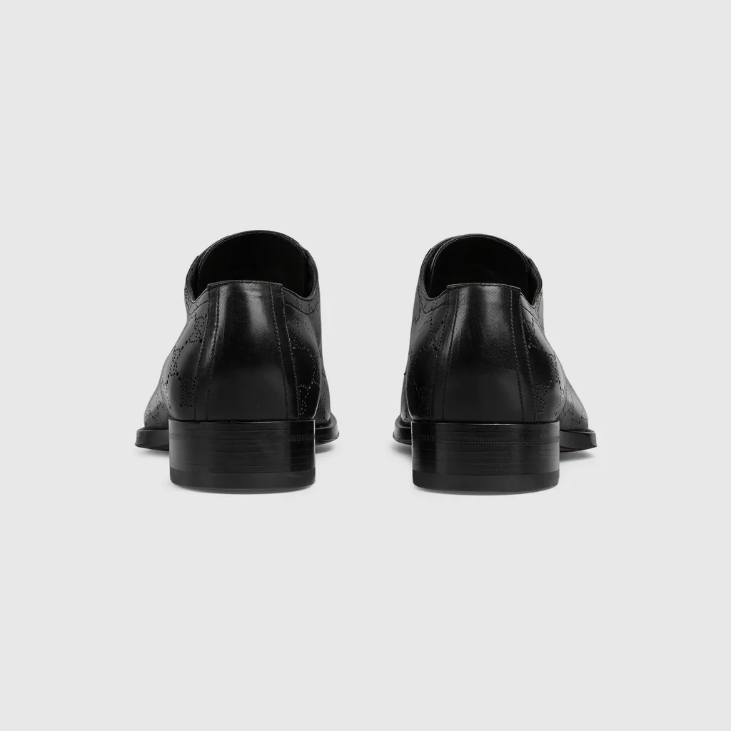Lace-Up Shoe With Lasered Gg
