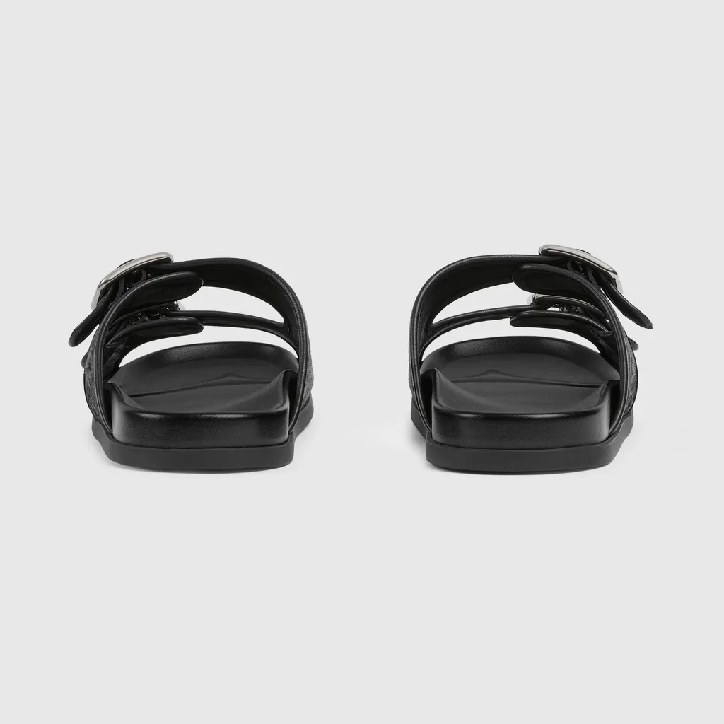 Slide Sandal With Buckles