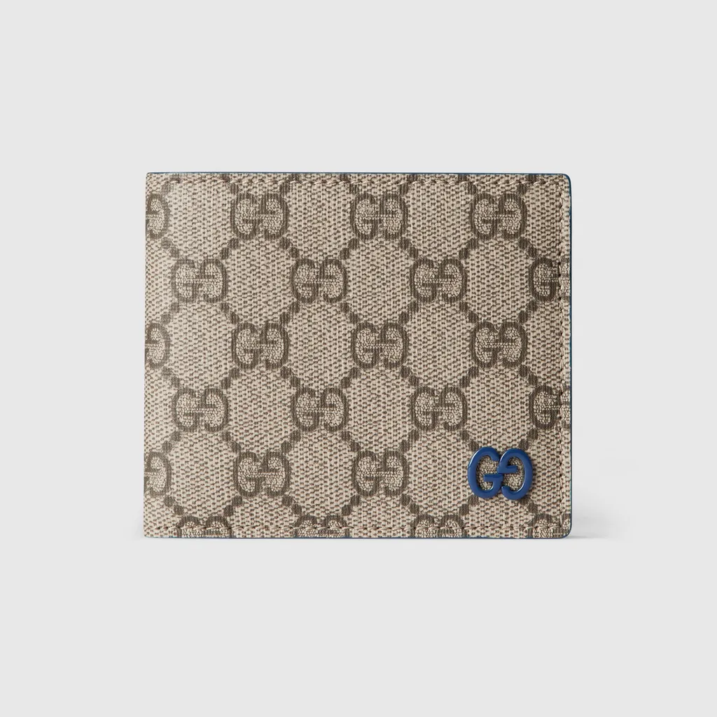 Blue Interior Gg Bi-Fold Wallet