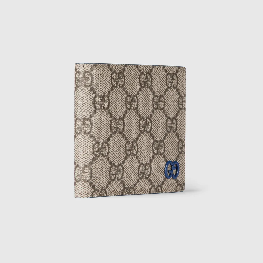 Blue Interior Gg Bi-Fold Wallet
