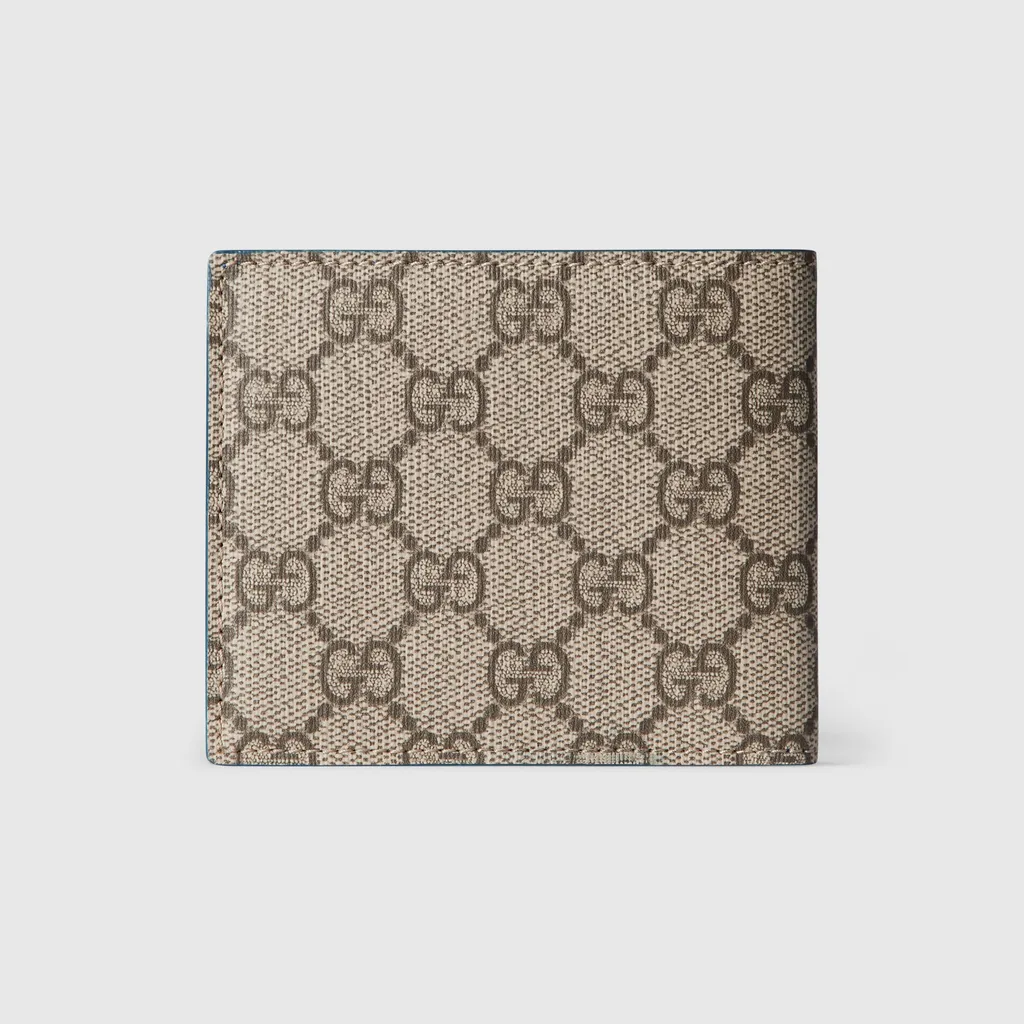 Blue Interior Gg Bi-Fold Wallet