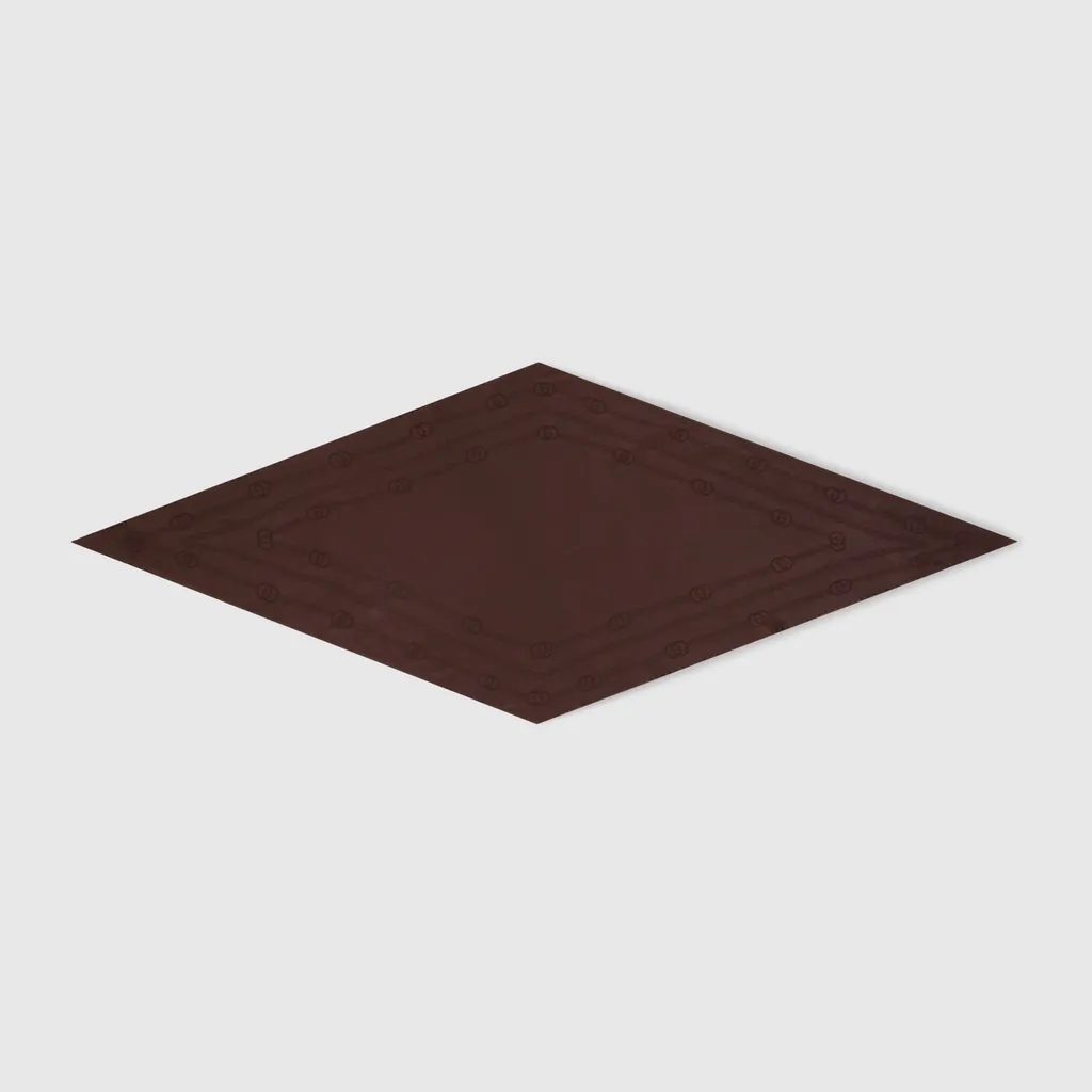 Interlocking G Chain Silk Diamond Scarf
