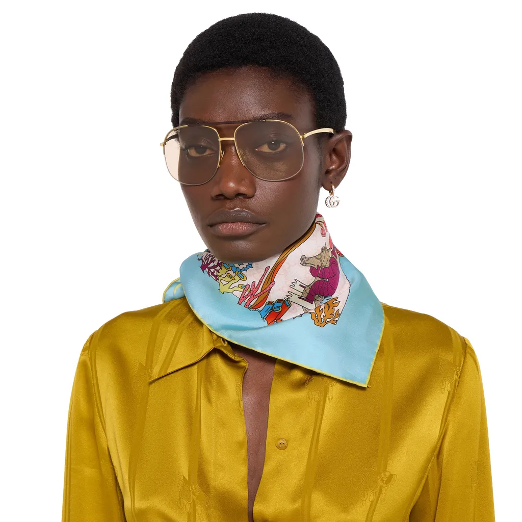 Printed Silk Carré
