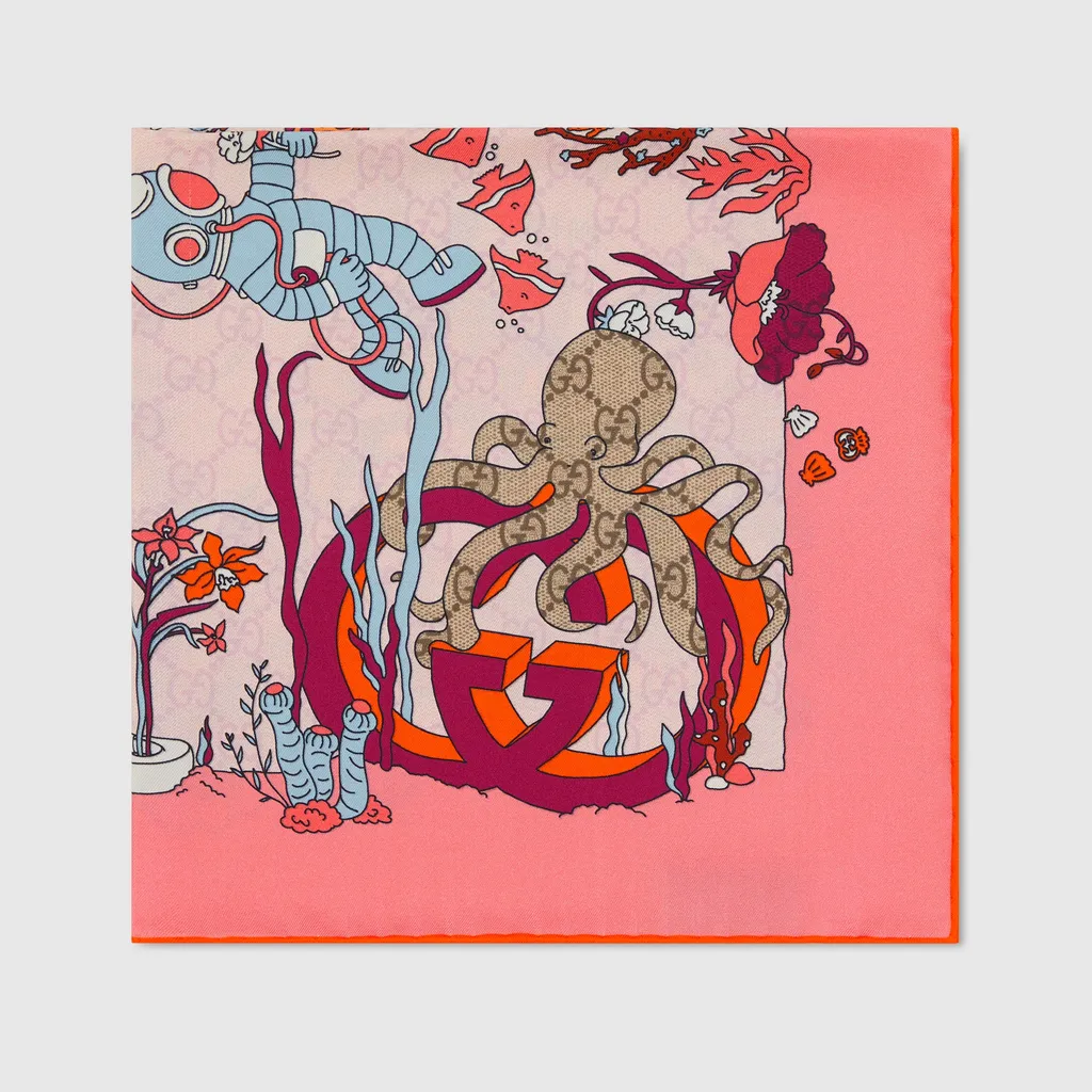 Printed Silk Carré
