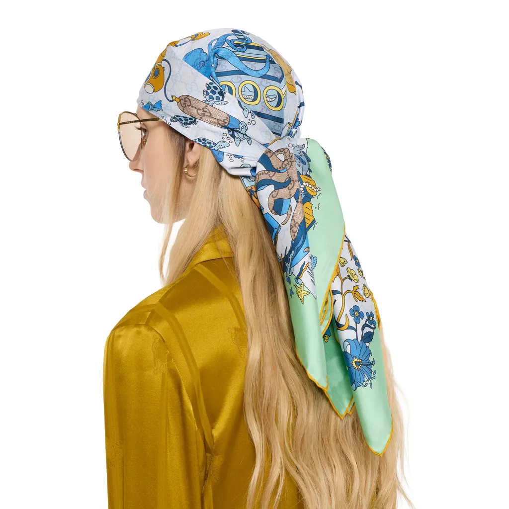 Printed Silk Carré