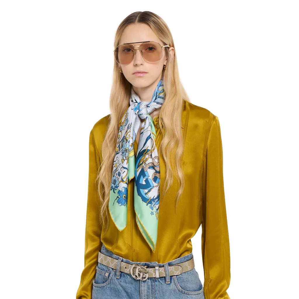Printed Silk Carré