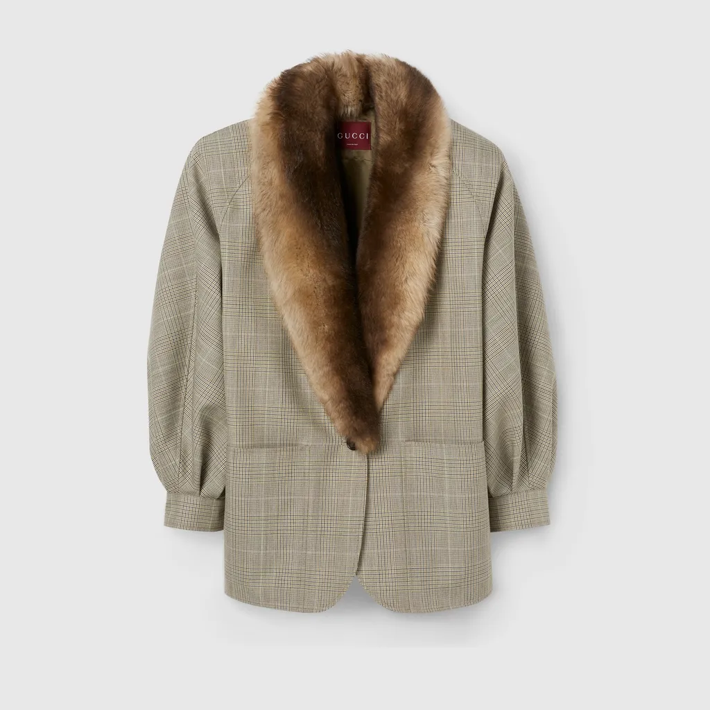 Prince Of Wales Wool Jacket