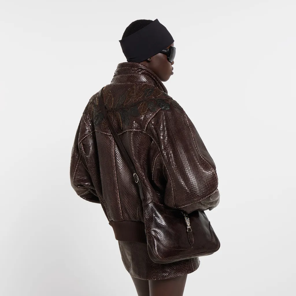 Gucci Jackie 1961 Python Medium Shoulder Bag