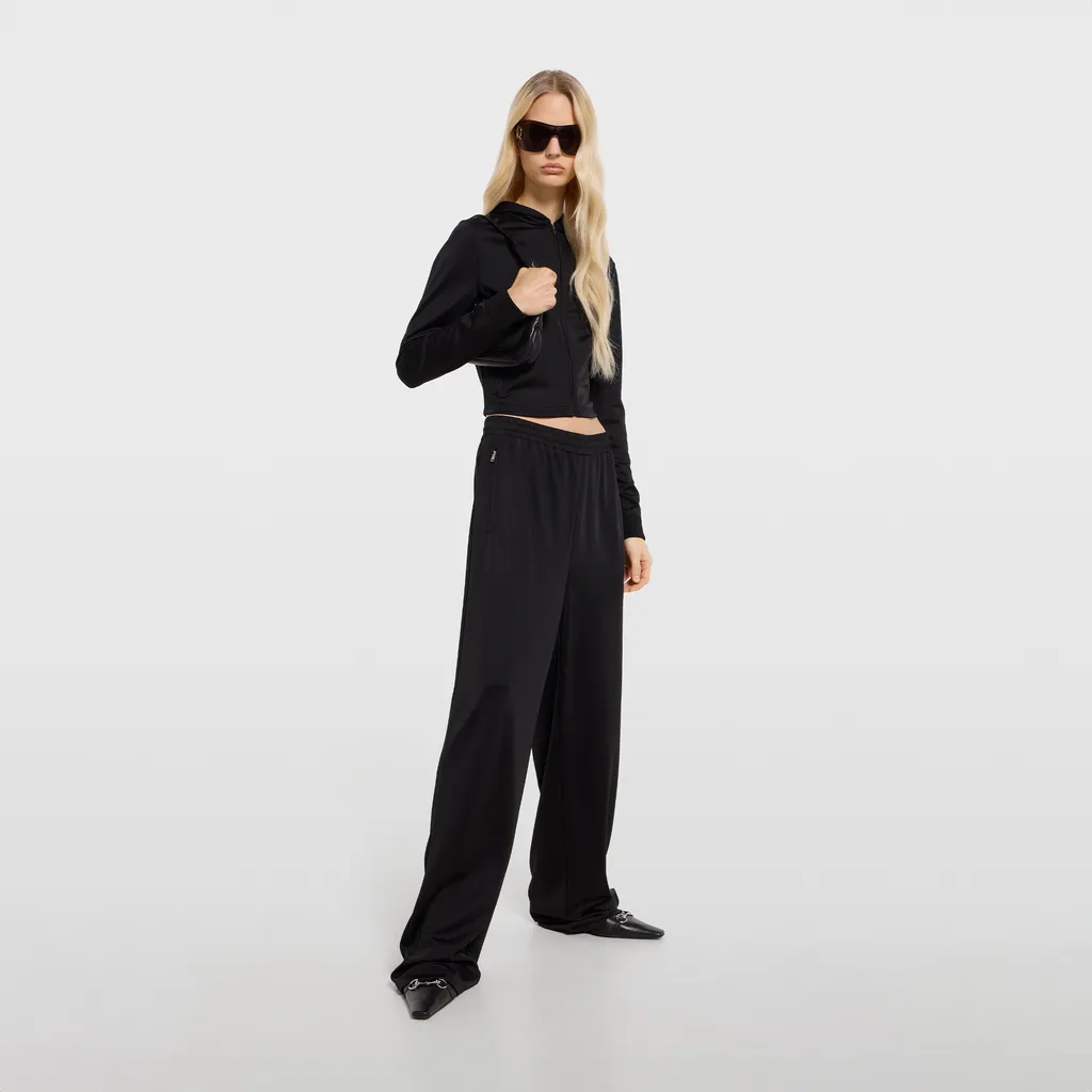 Jersey Leisure Pants With Embroidery