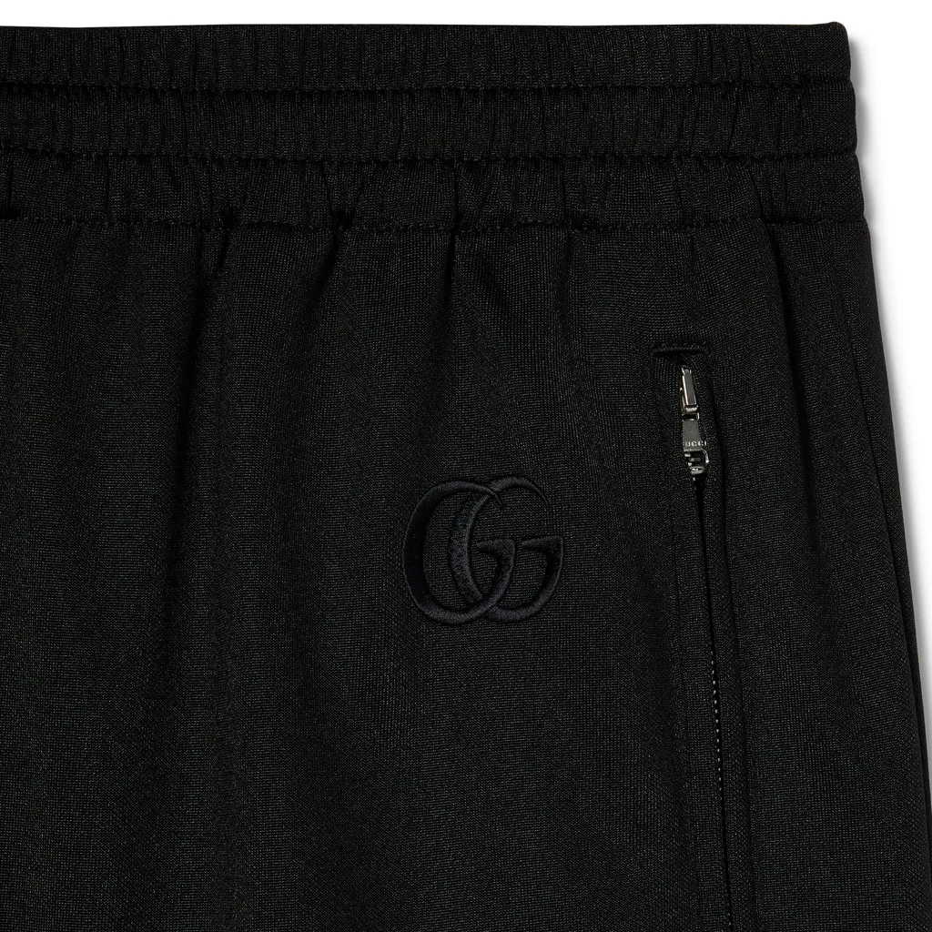 Jersey Leisure Pants With Embroidery
