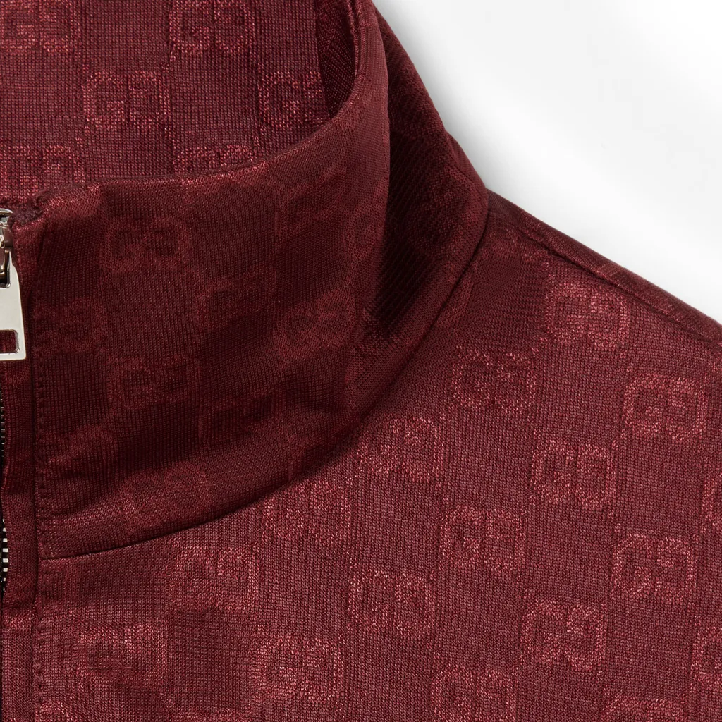 Gg Jersey Jacquard Zip Jacket
