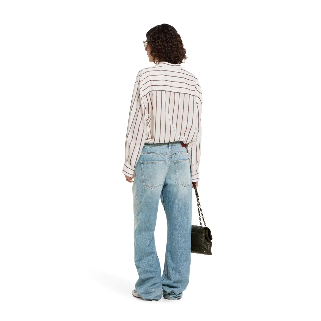 Cotton Denim Trousers