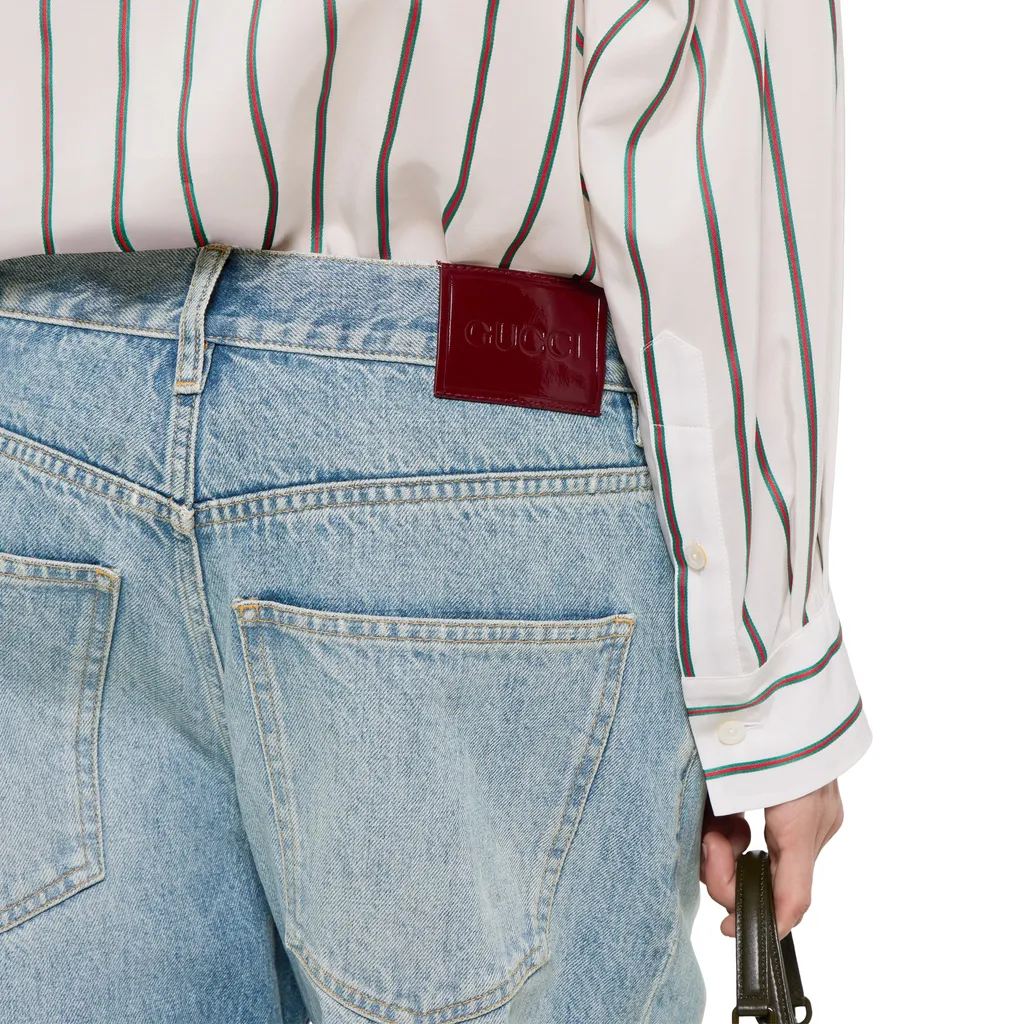 Cotton Denim Trousers