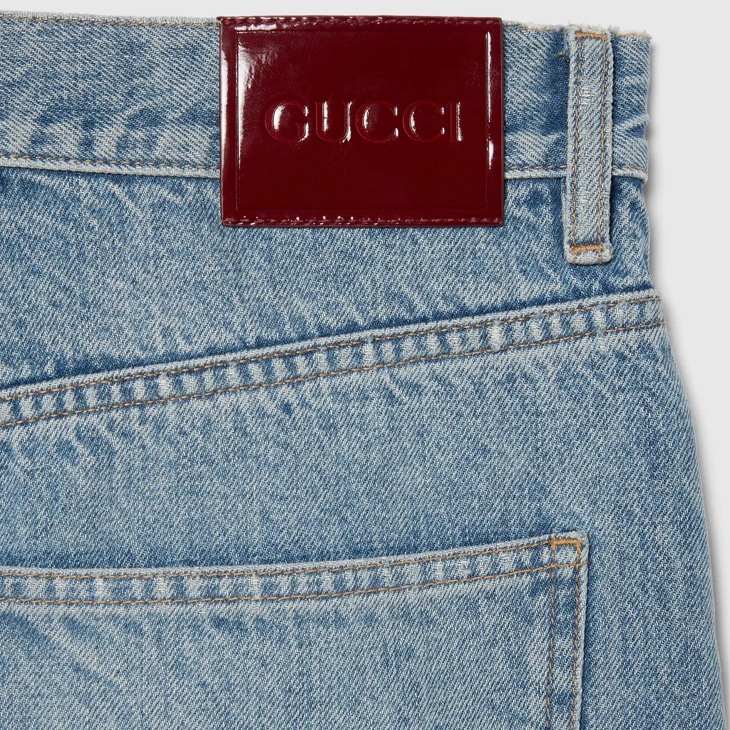 Cotton Denim Trousers