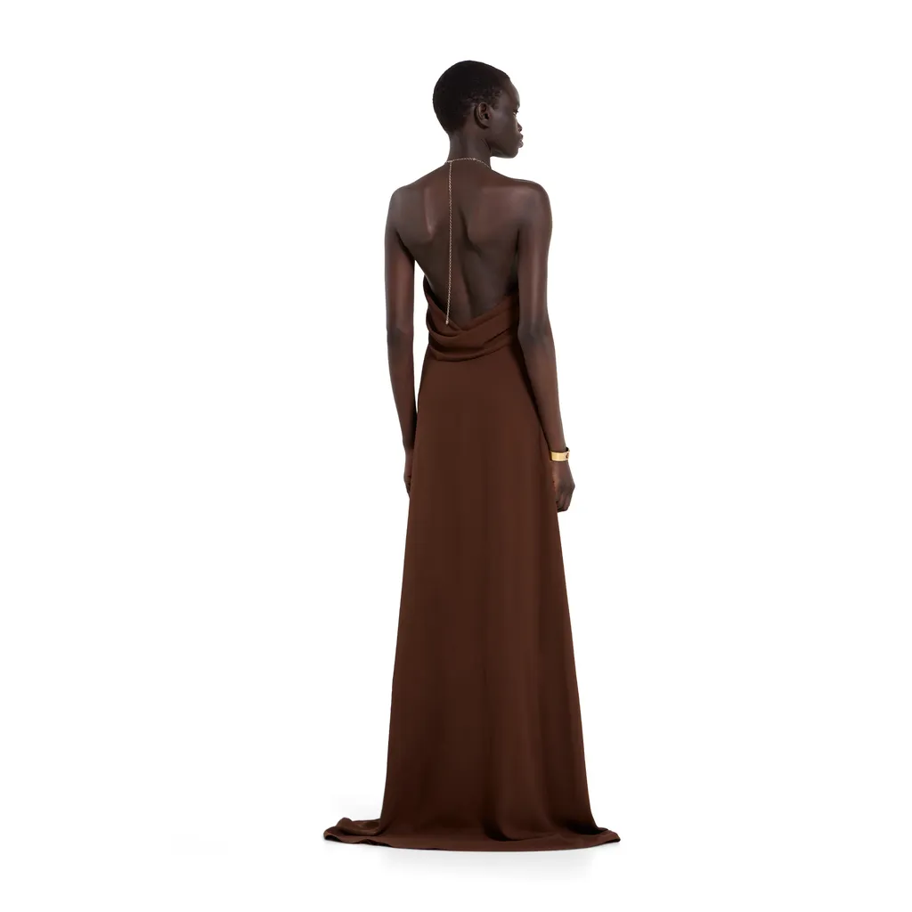 Silk CrÊPe Long Dress