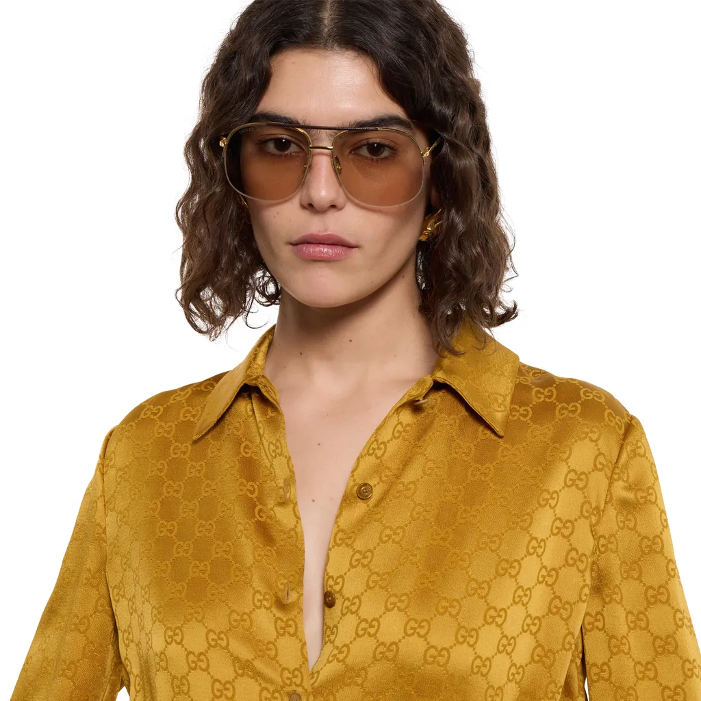 Gg Acetate Jacquard Dress