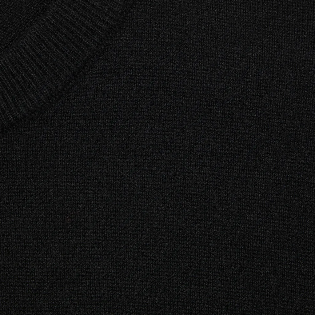 Knit Wool Cardigan With Embroidery